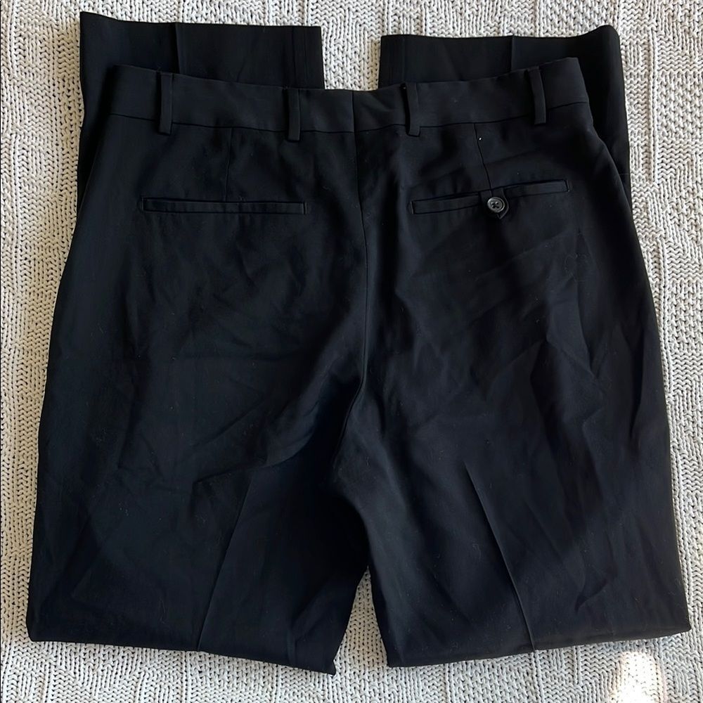 Banana Republic Pants Mens 32X32 100% Wool Black Lanificio F.lli Cerruti - Picture 11 of 13